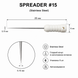 Спредери ендодонтичні SPREADERS №15, 25 мм, Stainless Steel, 6 шт SPREADERS №15 фото 2