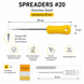 Спредери ендодонтичні ручні SPREADERS #20, 25 мм, Stainless Steel, 6 шт/уп SPREADERS #20 фото 5