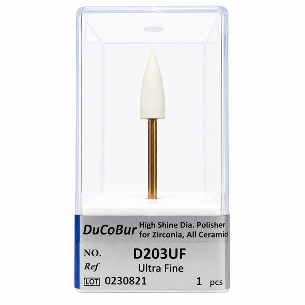 Полір DuCoBur D203UF Ultra Fine для полірування цирконію та стоматологічної кераміки, &Oslash;6 мм, HP